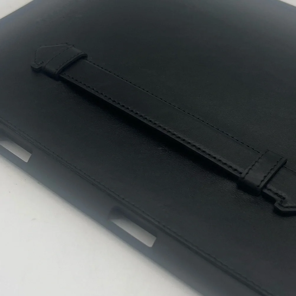 Lecce Leather Wallet Case Compatible with iPad 10.2-2019 Flex Handle Tablet BLK